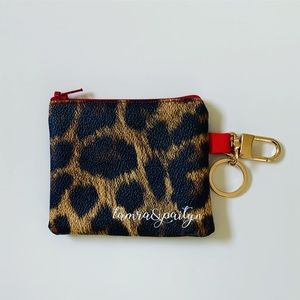 Leopard Print  keychain Coin Purse